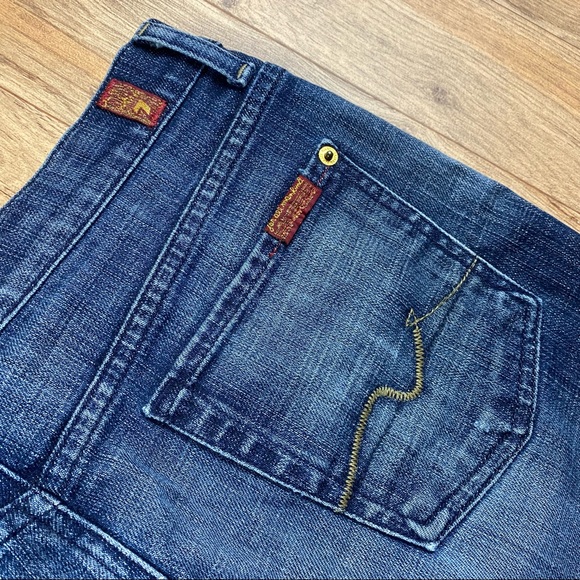 7 For All Mankind Denim Mini Skirt Size 28 - Picture 5 of 9